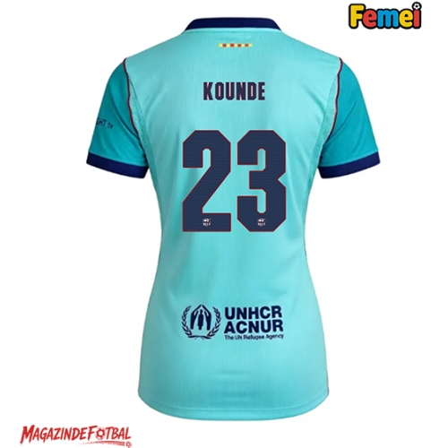 Barcelona Jules Kounde #23 Tricou Fotbal Replică 2026-27 Femei Treilea Barcelona Jules Kounde #23 Tricou Fotbal Replică 2026-27 Femei Treilea